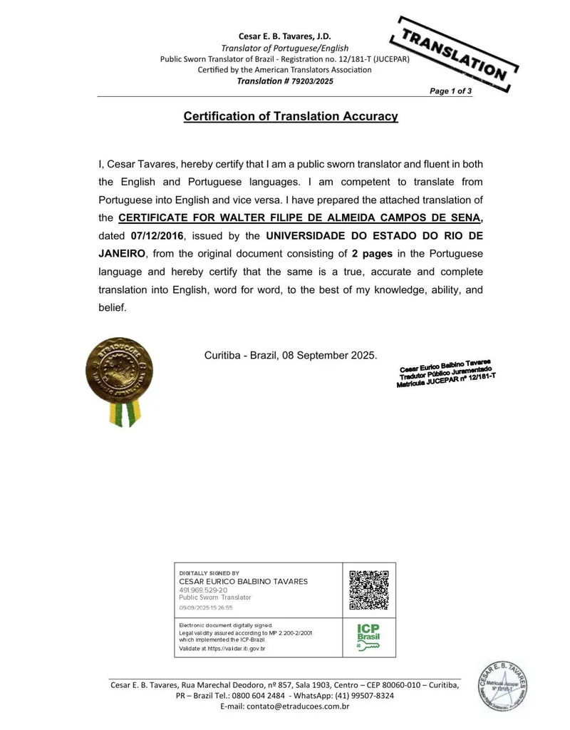 Certificate preview